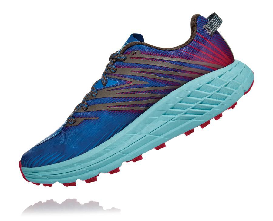 Hoka One One Trail Schoenen Dames - Speedgoat 4 - Blauw - AF2086759